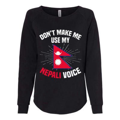 Nepal Nepali Flag Womens California Wash Sweatshirt