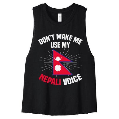 Nepal Nepali Flag Women's Racerback Cropped Tank