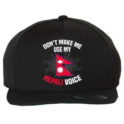 Nepal Nepali Flag Wool Snapback Cap