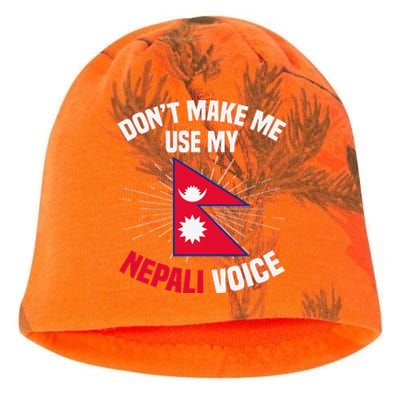 Nepal Nepali Flag Kati - Camo Knit Beanie