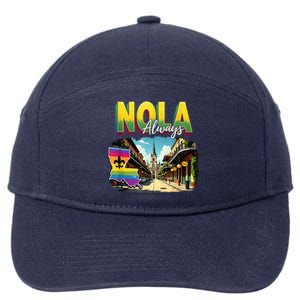 Nola Never Forget New Orleans Always Support Nola Always 7-Panel Snapback Hat