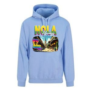 Nola Never Forget New Orleans Always Support Nola Always Unisex Surf Hoodie