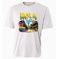 Nola Never Forget New Orleans Always Support Nola Always Cooling Performance Crew T-Shirt