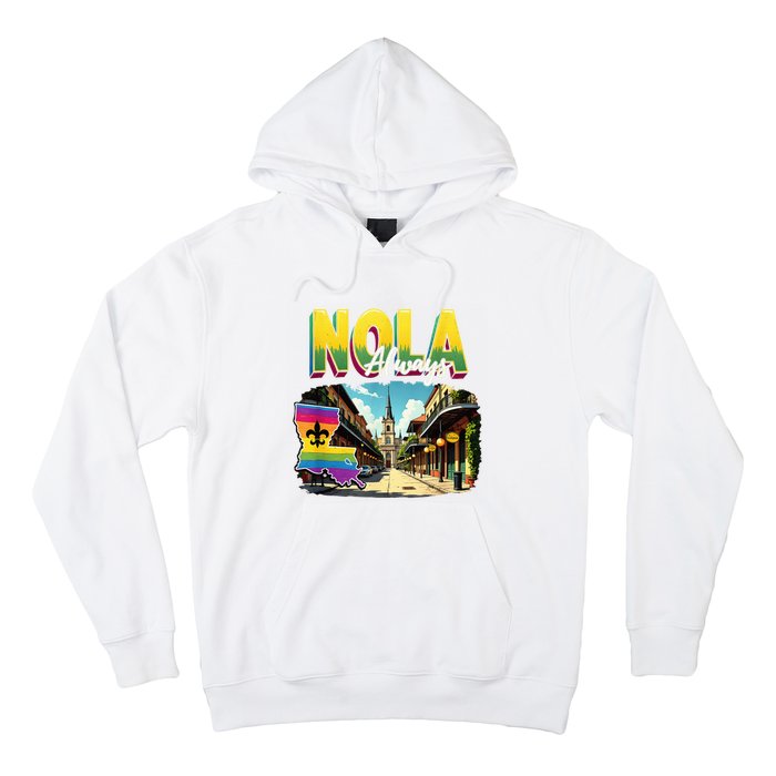 Nola Never Forget New Orleans Always Support Nola Always Hoodie