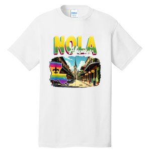 Nola Never Forget New Orleans Always Support Nola Always Tall T-Shirt