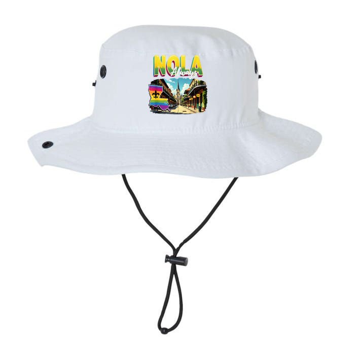 Nola Never Forget New Orleans Always Support Nola Always Legacy Cool Fit Booney Bucket Hat