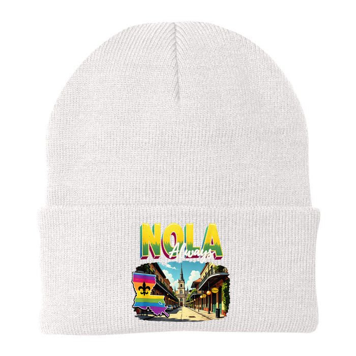 Nola Never Forget New Orleans Always Support Nola Always Knit Cap Winter Beanie