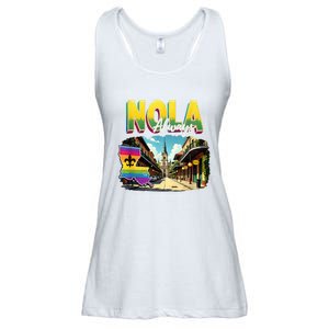 Nola Never Forget New Orleans Always Support Nola Always Ladies Essential Flowy Tank