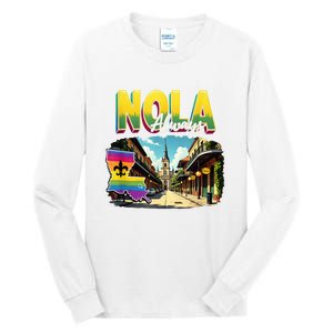 Nola Never Forget New Orleans Always Support Nola Always Tall Long Sleeve T-Shirt