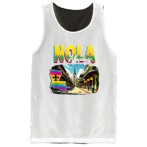 Nola Never Forget New Orleans Always Support Nola Always Mesh Reversible Basketball Jersey Tank