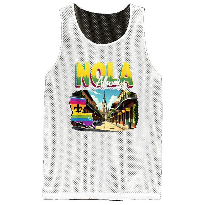 Nola Never Forget New Orleans Always Support Nola Always Mesh Reversible Basketball Jersey Tank