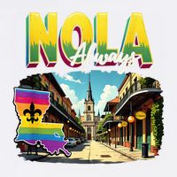 Nola Never Forget New Orleans Always Support Nola Always Wool Snapback Cap