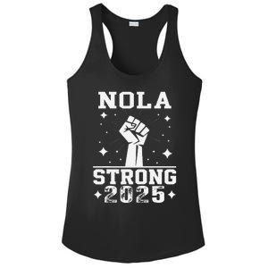 Nola Never Forget New Orleans Strong 2025 Support Louisiana Ladies PosiCharge Competitor Racerback Tank