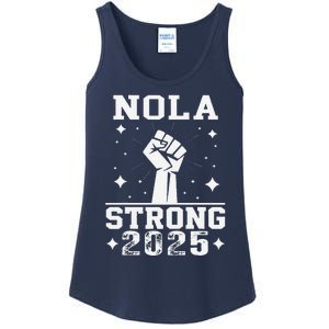 Nola Never Forget New Orleans Strong 2025 Support Louisiana Ladies Essential Tank