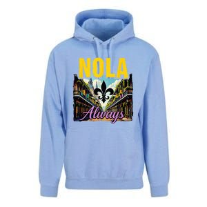 Nola Never Forget New Orleans Nola Always Always Support Unisex Surf Hoodie