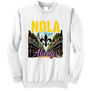 Nola Never Forget New Orleans Nola Always Always Support Sweatshirt