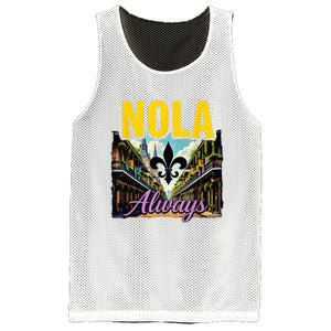 Nola Never Forget New Orleans Nola Always Always Support Mesh Reversible Basketball Jersey Tank