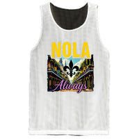 Nola Never Forget New Orleans Nola Always Always Support Mesh Reversible Basketball Jersey Tank