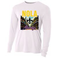 Nola Never Forget New Orleans Nola Always Always Support Cooling Performance Long Sleeve Crew