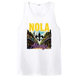 Nola Never Forget New Orleans Nola Always Always Support PosiCharge Competitor Tank