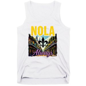 Nola Never Forget New Orleans Nola Always Always Support Tank Top