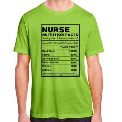 Nurse Nutrition Facts Adult ChromaSoft Performance T-Shirt