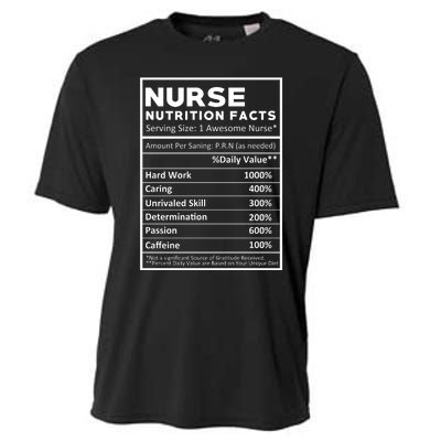 Nurse Nutrition Facts Cooling Performance Crew T-Shirt