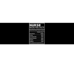 Nurse Nutrition Facts Bumper Sticker