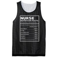 Nurse Nutrition Facts Mesh Reversible Basketball Jersey Tank