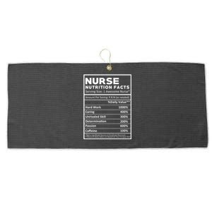 Nurse Nutrition Facts Large Microfiber Waffle Golf Towel