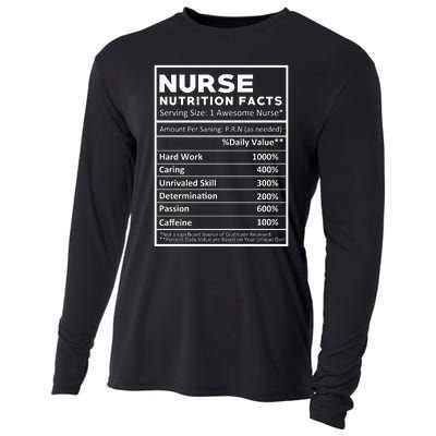 Nurse Nutrition Facts Cooling Performance Long Sleeve Crew