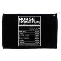 Nurse Nutrition Facts Grommeted Golf Towel