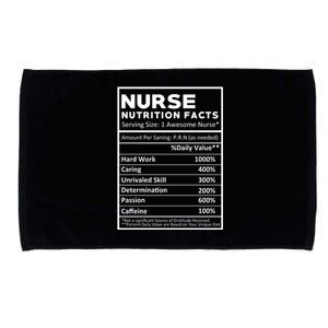 Nurse Nutrition Facts Microfiber Hand Towel