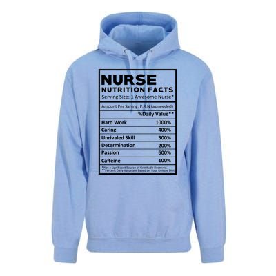 Nurse Nutrition Facts Unisex Surf Hoodie