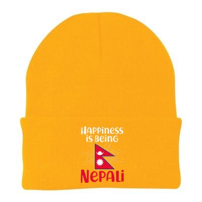 Nepal Nepali Flag Knit Cap Winter Beanie