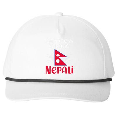 Nepal Nepali Flag Snapback Five-Panel Rope Hat