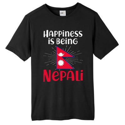 Nepal Nepali Flag Tall Fusion ChromaSoft Performance T-Shirt