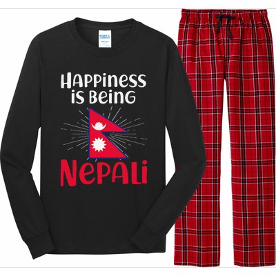 Nepal Nepali Flag Long Sleeve Pajama Set