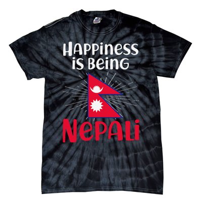 Nepal Nepali Flag Tie-Dye T-Shirt