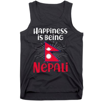 Nepal Nepali Flag Tank Top