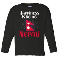 Nepal Nepali Flag Toddler Long Sleeve Shirt