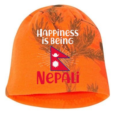 Nepal Nepali Flag Kati - Camo Knit Beanie