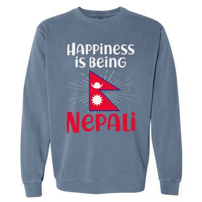 Nepal Nepali Flag Garment-Dyed Sweatshirt