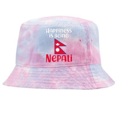 Nepal Nepali Flag Tie-Dyed Bucket Hat