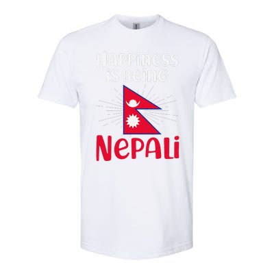 Nepal Nepali Flag Softstyle CVC T-Shirt