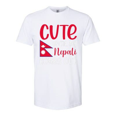 Nepal Nepali Flag Softstyle CVC T-Shirt