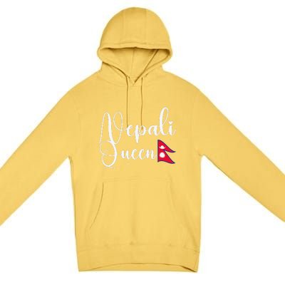 Nepal Nepali Flag Premium Pullover Hoodie