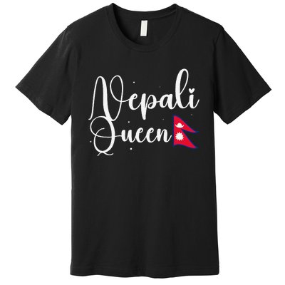 Nepal Nepali Flag Premium T-Shirt