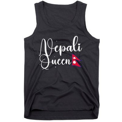 Nepal Nepali Flag Tank Top