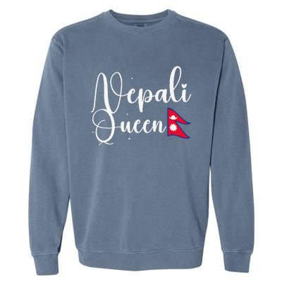 Nepal Nepali Flag Garment-Dyed Sweatshirt